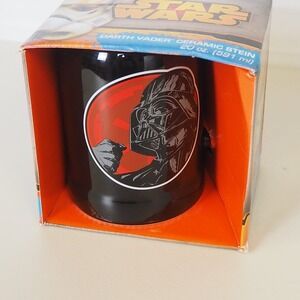 NIB Official Disney's Star Wars Darth Vader Ceramic Stein Mug 20 oz 591 ml